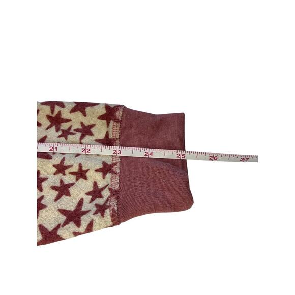 L*Space Star Print Stars Align Long Sleeve PJ top in Pink/Cream, size XS NWT - Picture 9 of 11